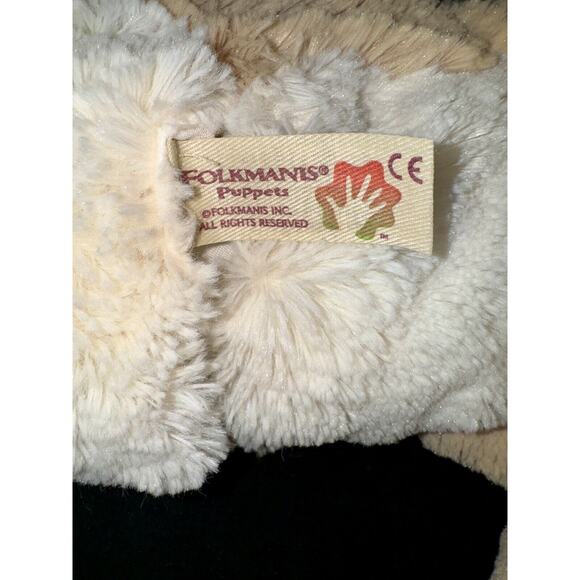 Folkmanis Floppy Bunny Rabbit #2838 Hand Puppet Lop Eared Beige 18" - Picture 2 of 10